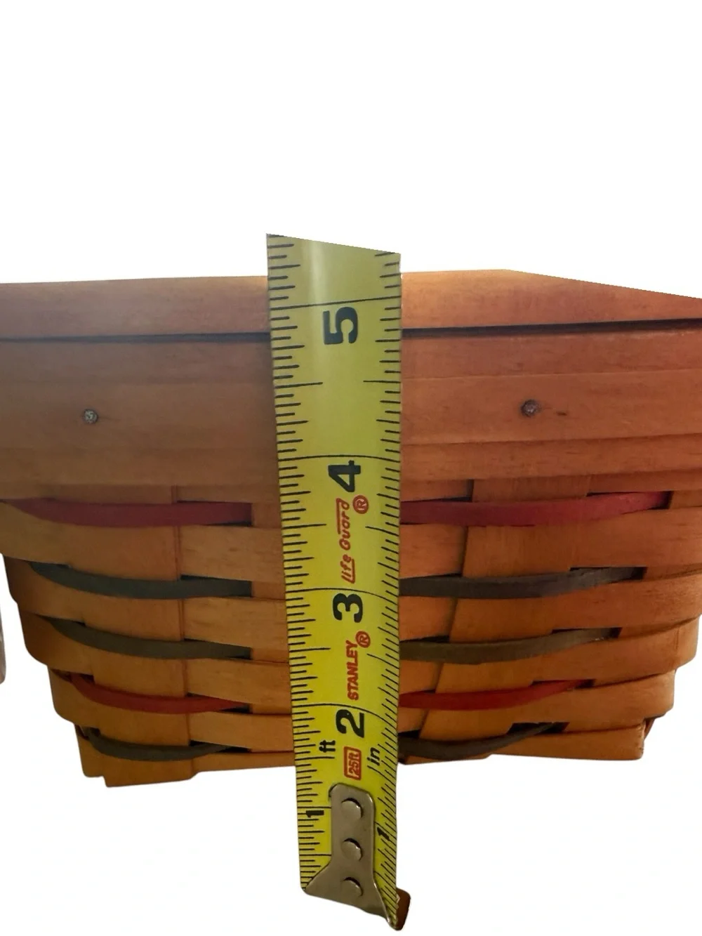 Longaberger All American Basket Lid Liner Protector Tie On Patriotic 1997
